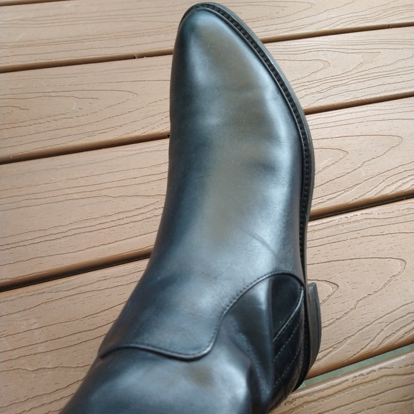 AQUATALIA black leather riding boots 9.5